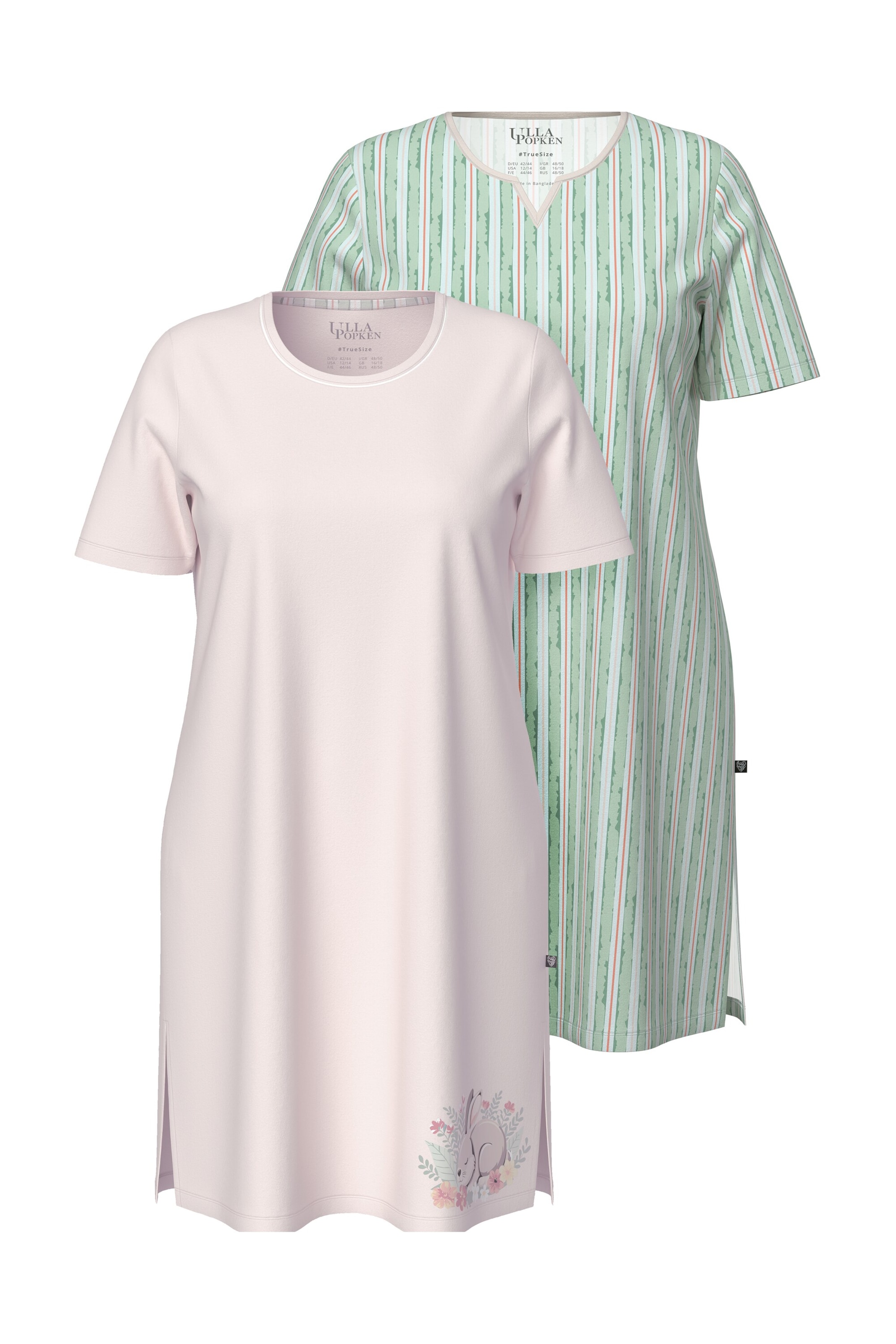 Ulla Popken Nightgown in Green: front