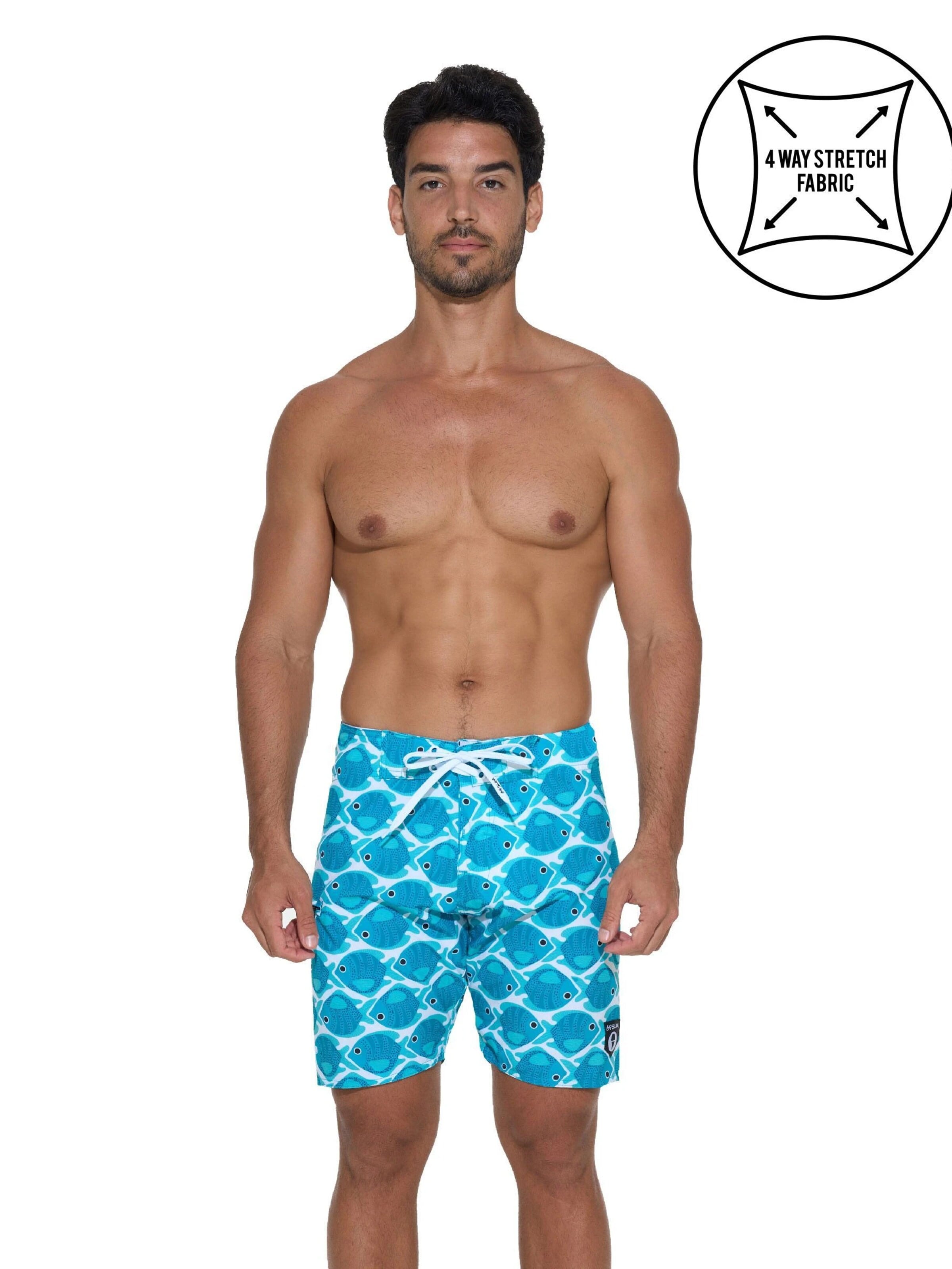 69Slam - Bermudas 'Liam' en azul: frente