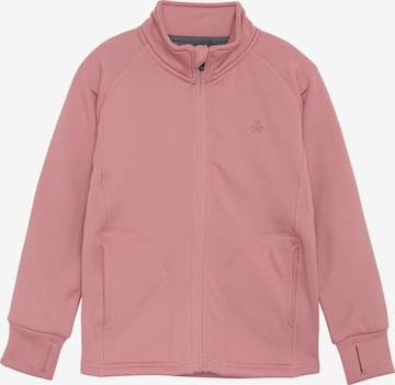 Giacca di mezza stagione ' COFleece ' di COLOR KIDS in rosa: frontale
