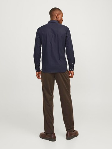 JACK & JONES Slim Fit Hemd 'JPRBLAParker' in Blau