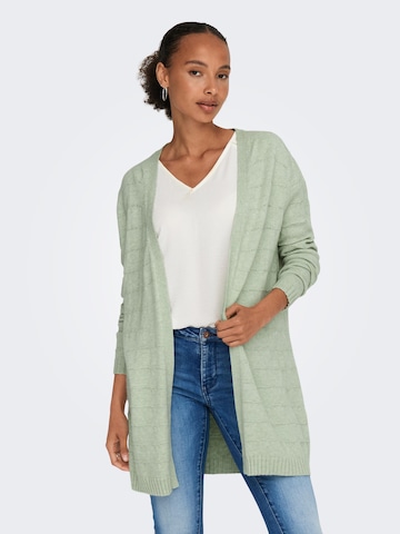 ONLY Knit Cardigan 'KATIA' in Green: front