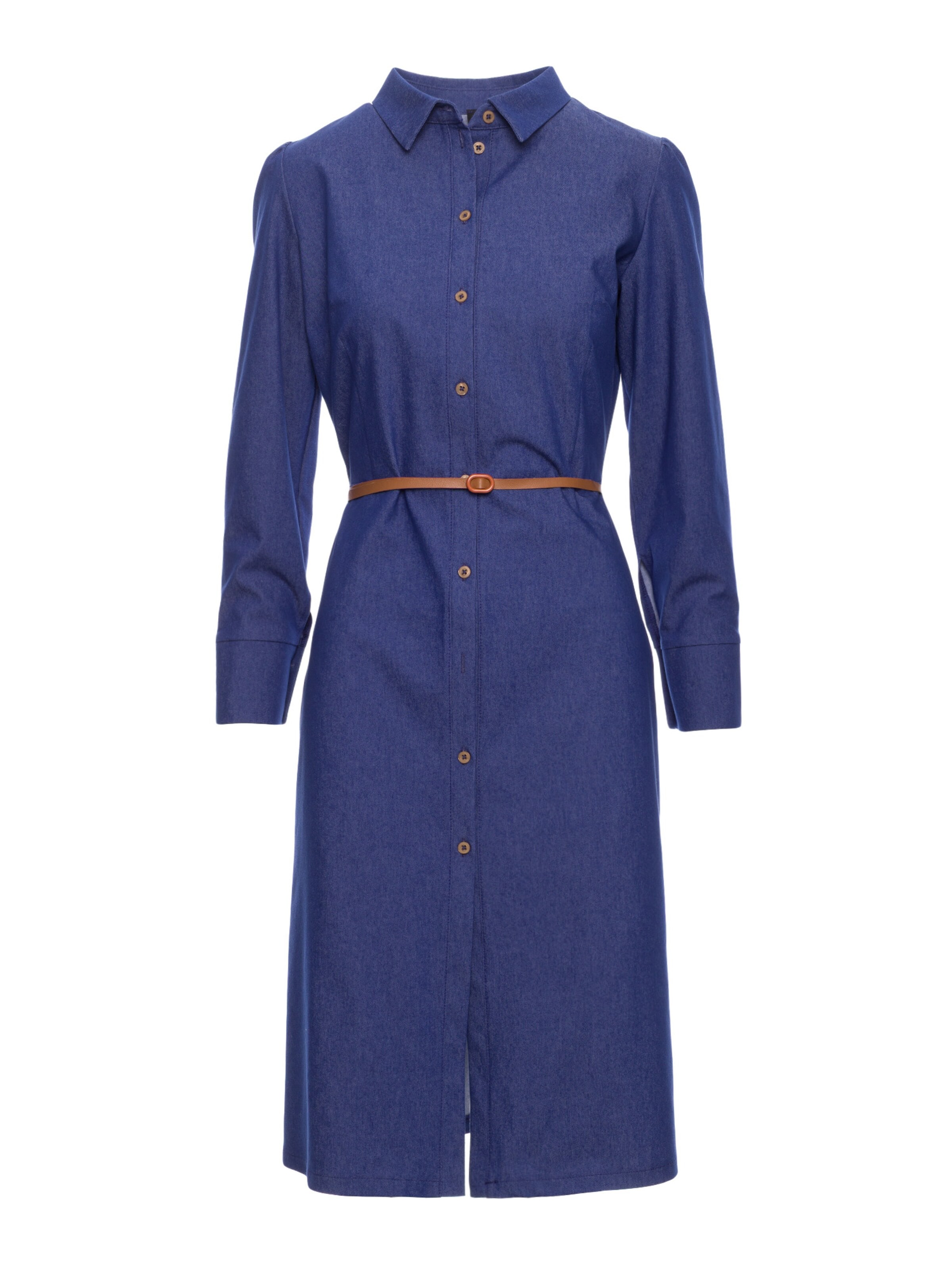 Rochie tip bluză de la made of emotion pe albastru: față