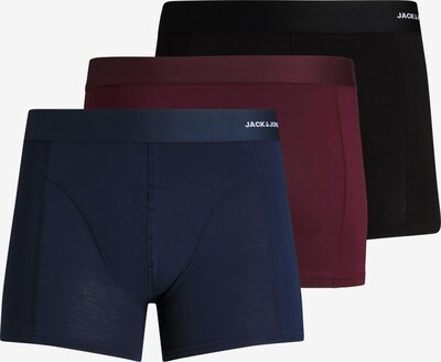 JACK & JONES Boxershorts in de kleur Navy / Bordeaux / Zwart / Wit, Productweergave