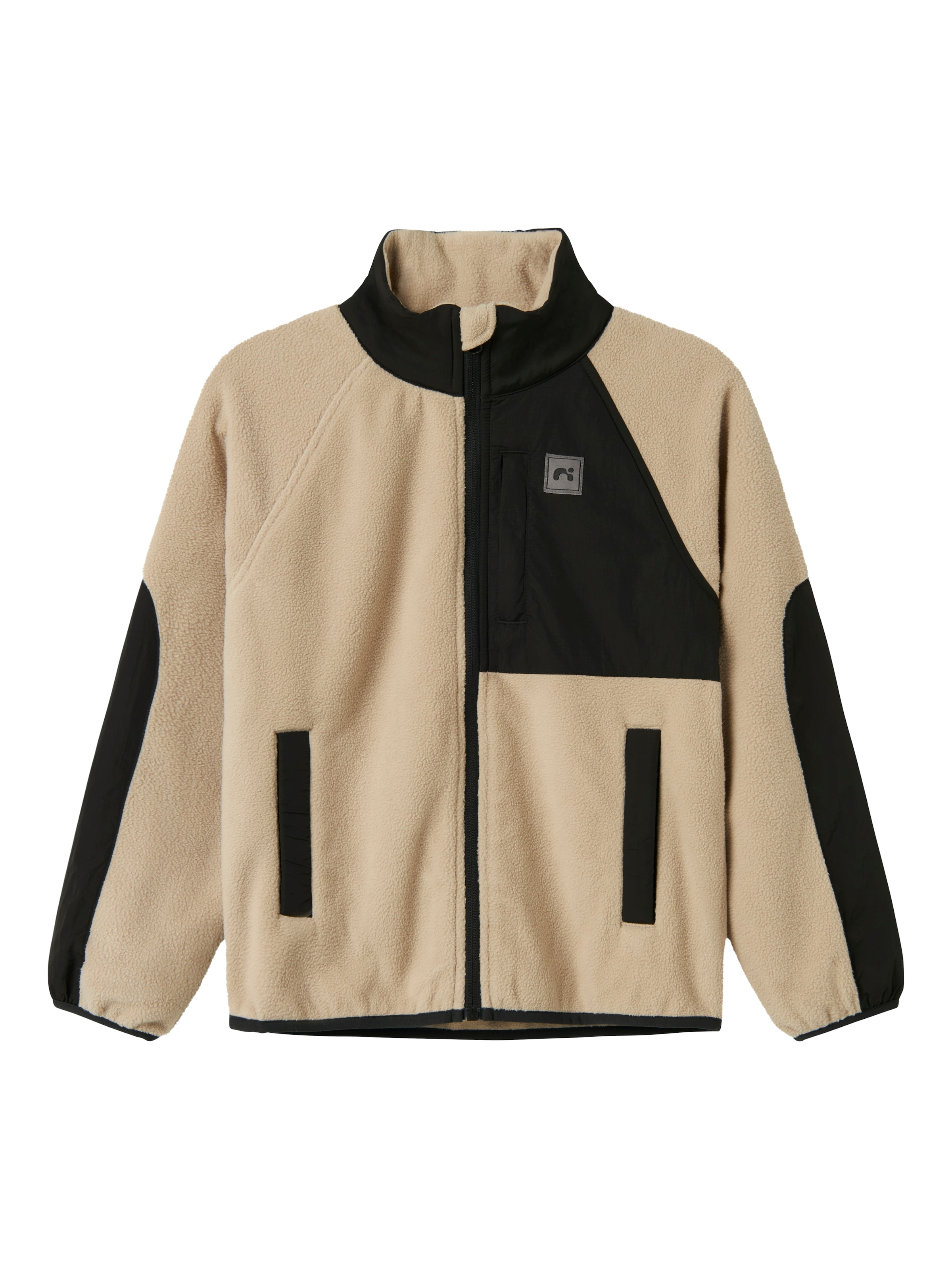 NAME IT Fleecejakke 'NKNMyles' i beige: forside