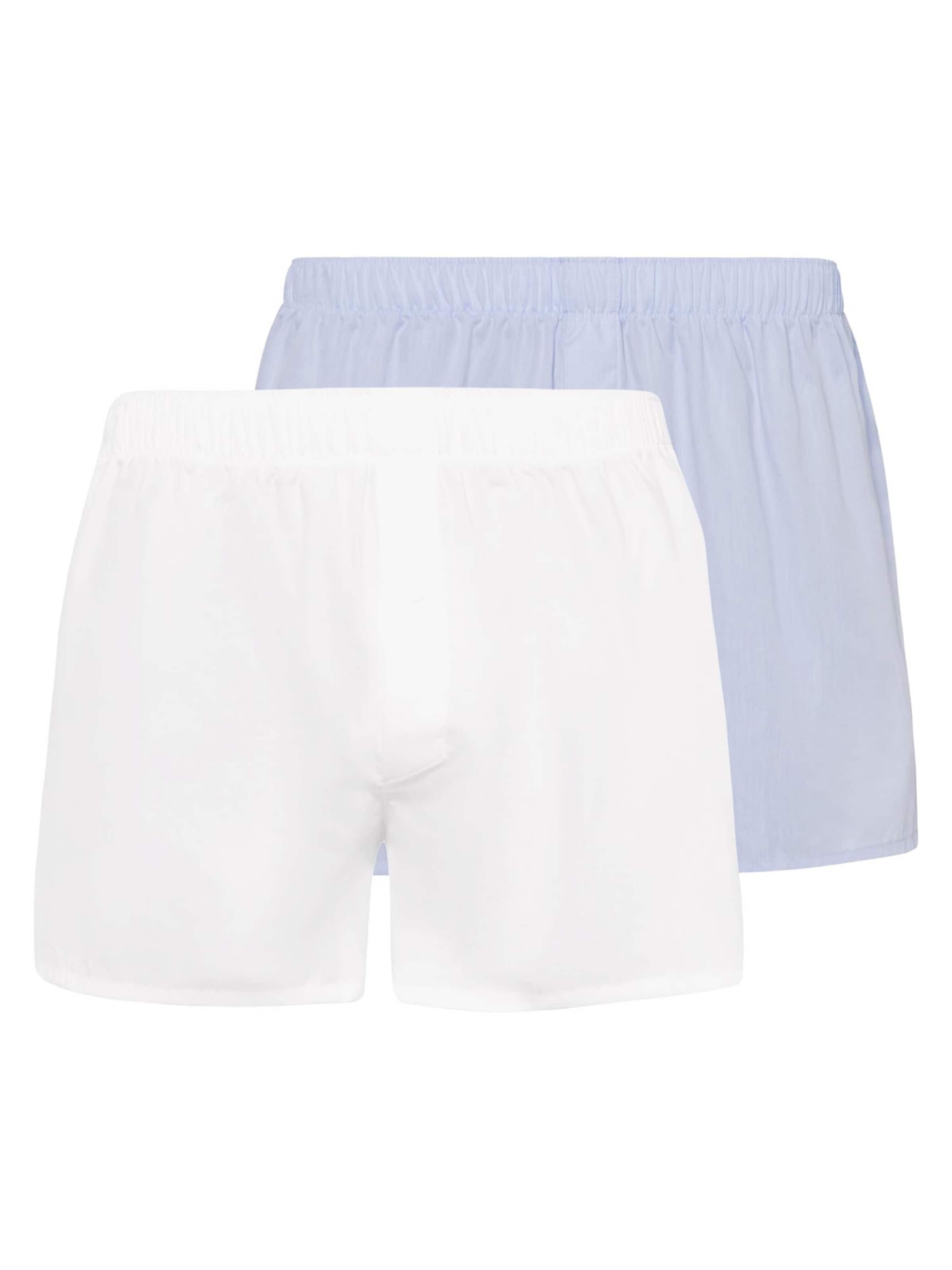 Hanro Boxer shorts 'Fancy Woven' in Blue: front