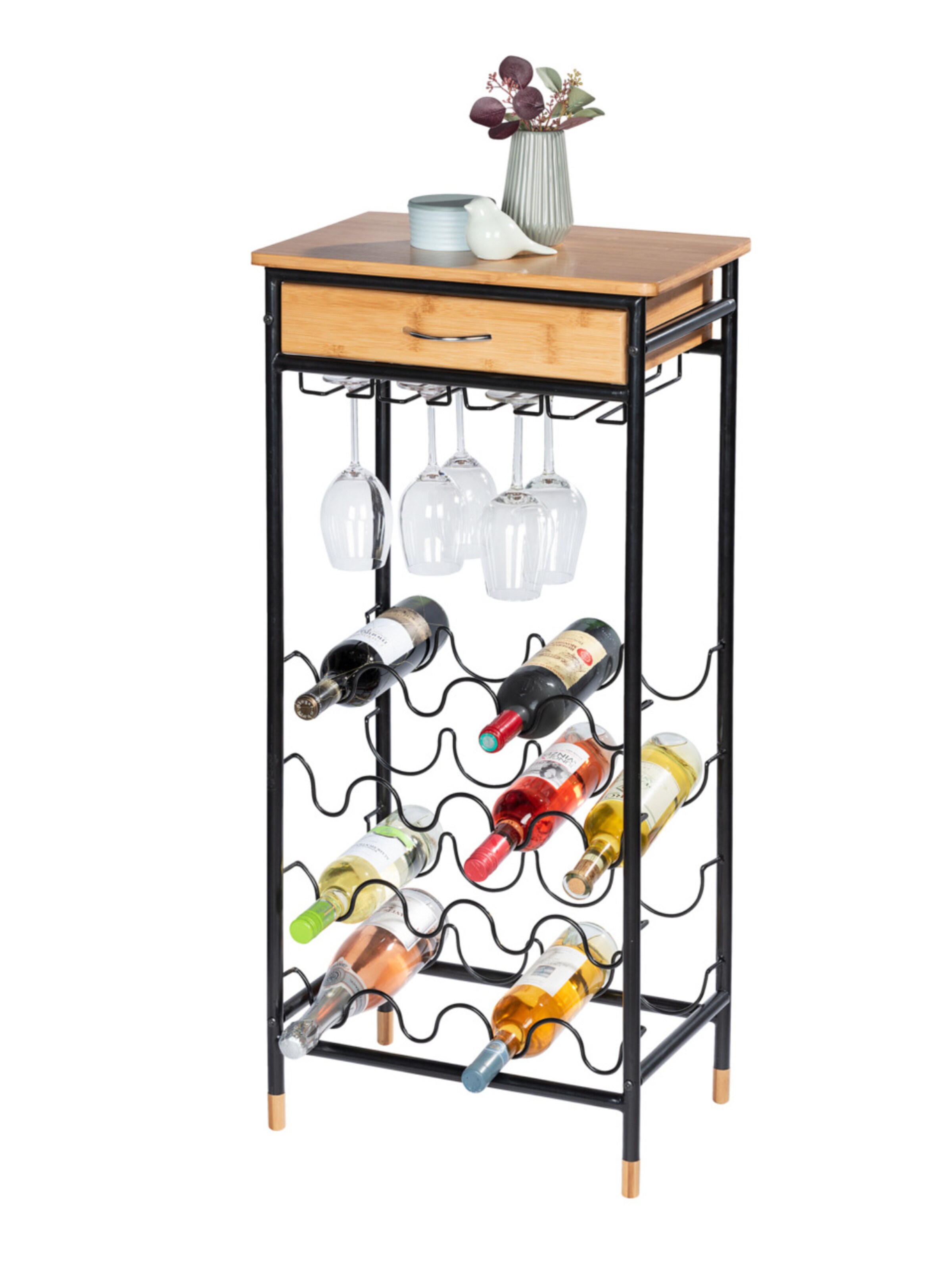 Wenko Weinregal in Schwarz