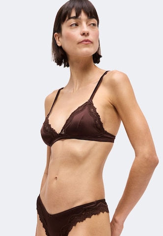 ETAM Triangle Bra 'Chuchotee' in Brown: front