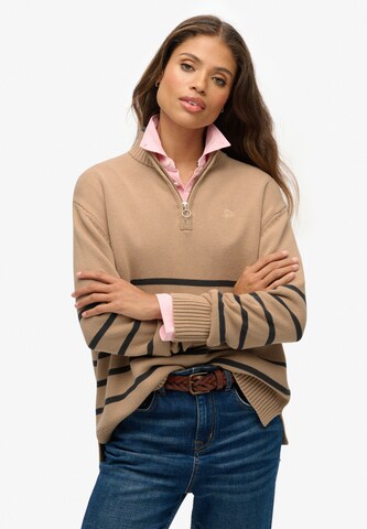 Superdry Trui in Beige: voorkant