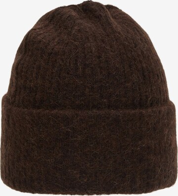 SELECTED FEMME Beanie in Brown: front