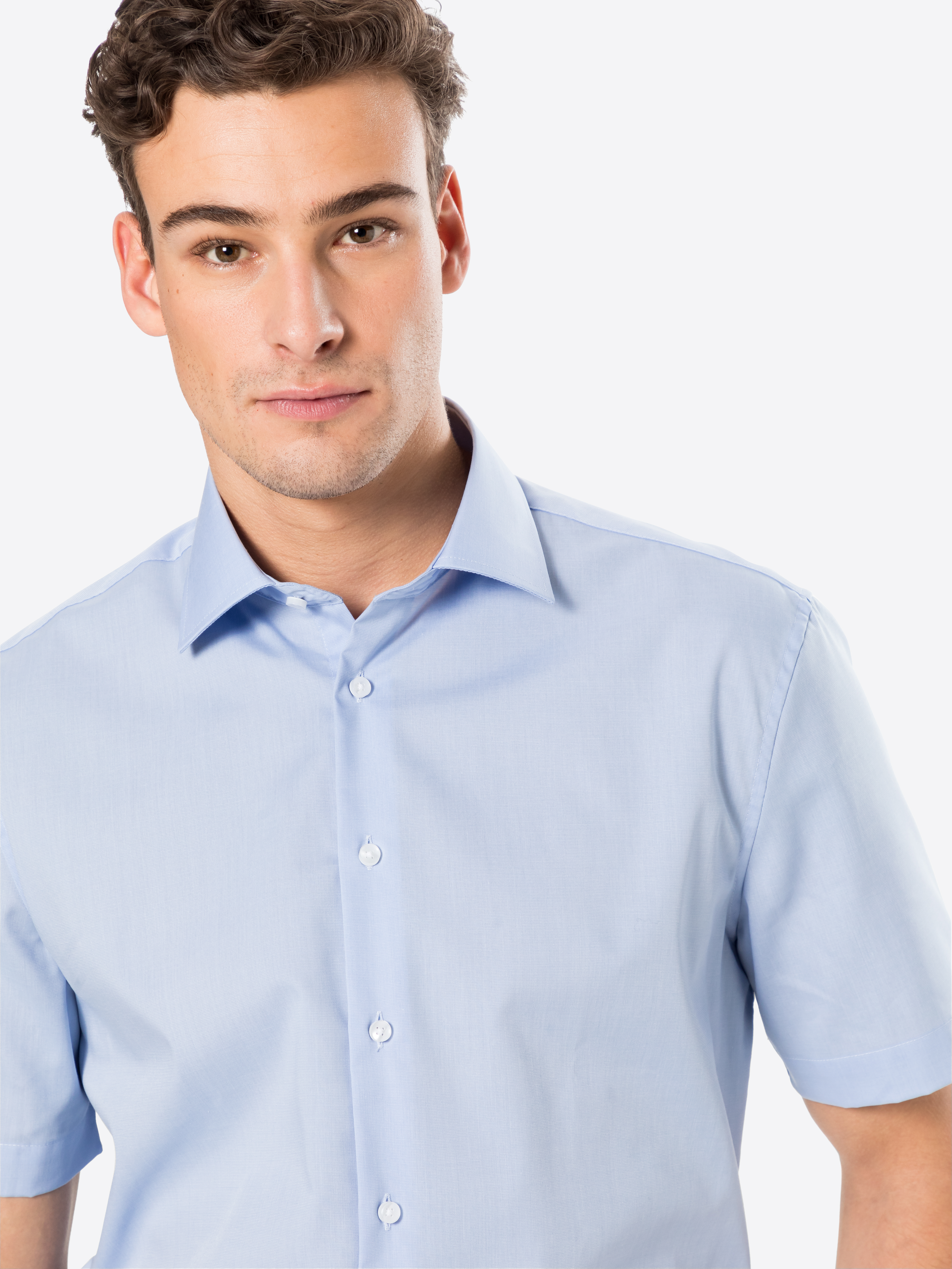 Camicie da uomo Uomo SEIDENSTICKER Camicia in Blu Chiaro 