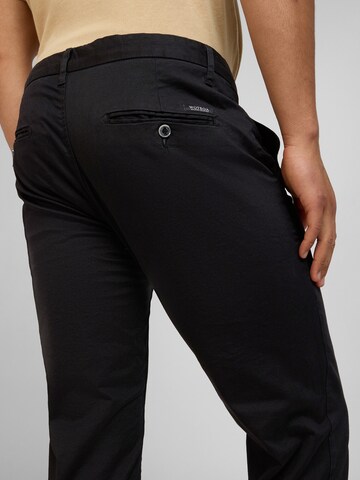 WOTEGA Slim fit Chino Pants 'Adriano' in Black