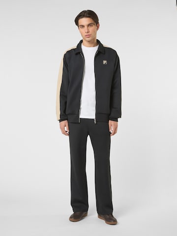 FILA Loosefit Housut 'VAIANO relaxed taped track pants' värissä musta