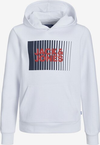 Jack & Jones Junior Sweatshirt in Weiß: predná strana