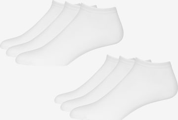 Marc O'Polo Bodywear Sneakersocken ' 6-Pack No Look ' in Weiß: front