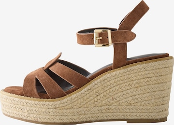Sandalo con cinturino 'Forever Comfort' di Next in marrone: frontale