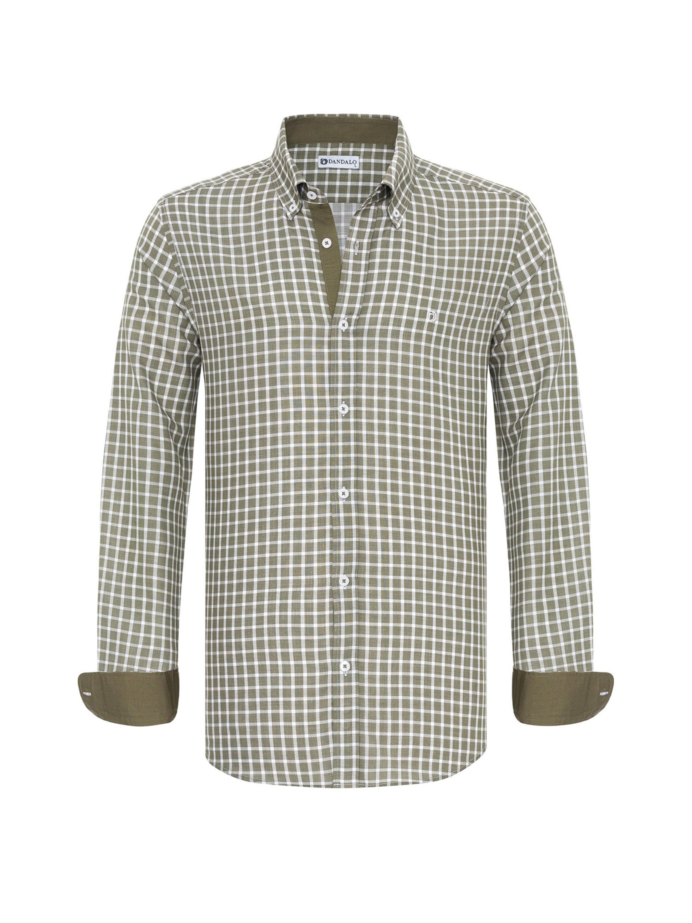 Dandalo Regular fit Overhemd in Groen: voorkant