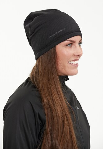 ENDURANCE Athletic Hat 'Nevier' in Black: front