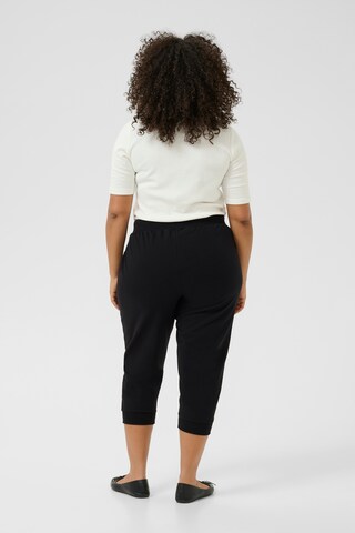 Effilé Pantalon 'KCAnn' KAFFE CURVE en noir