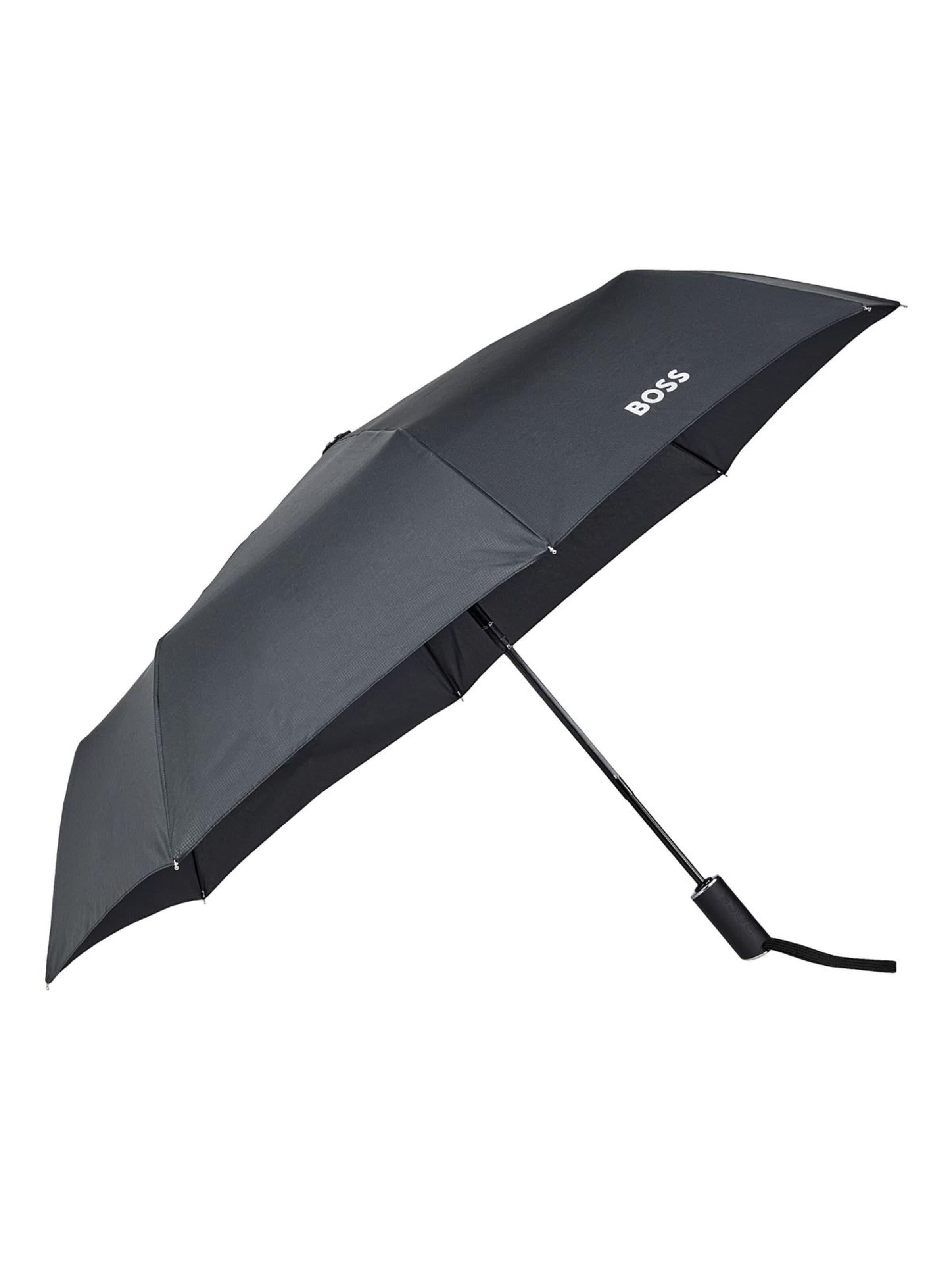 BOSS Paraplu 'Pocket umbrella Loop' in Zwart: voorkant