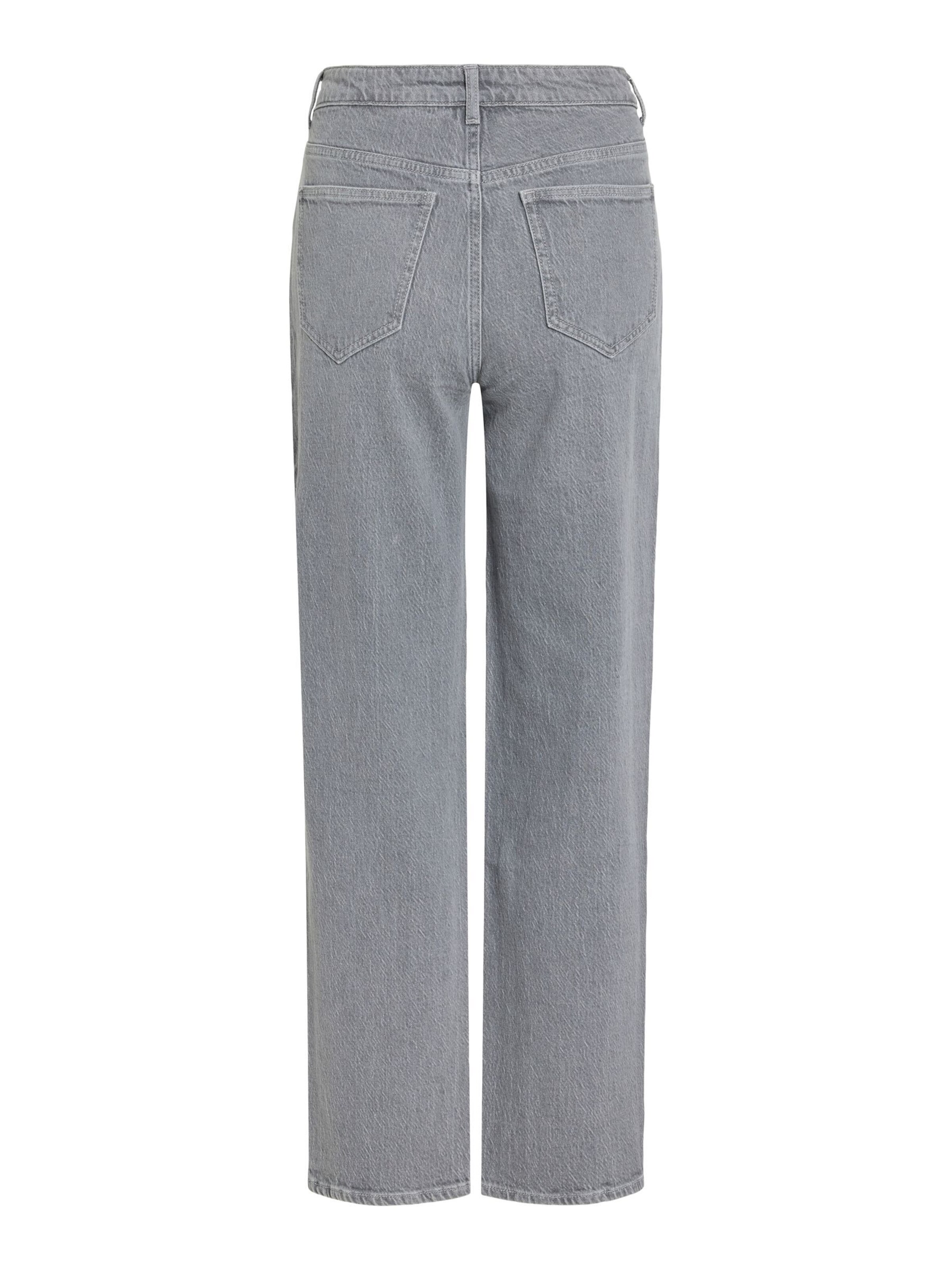 VILA Loosefit Jeans 'VIKelly' in Grau