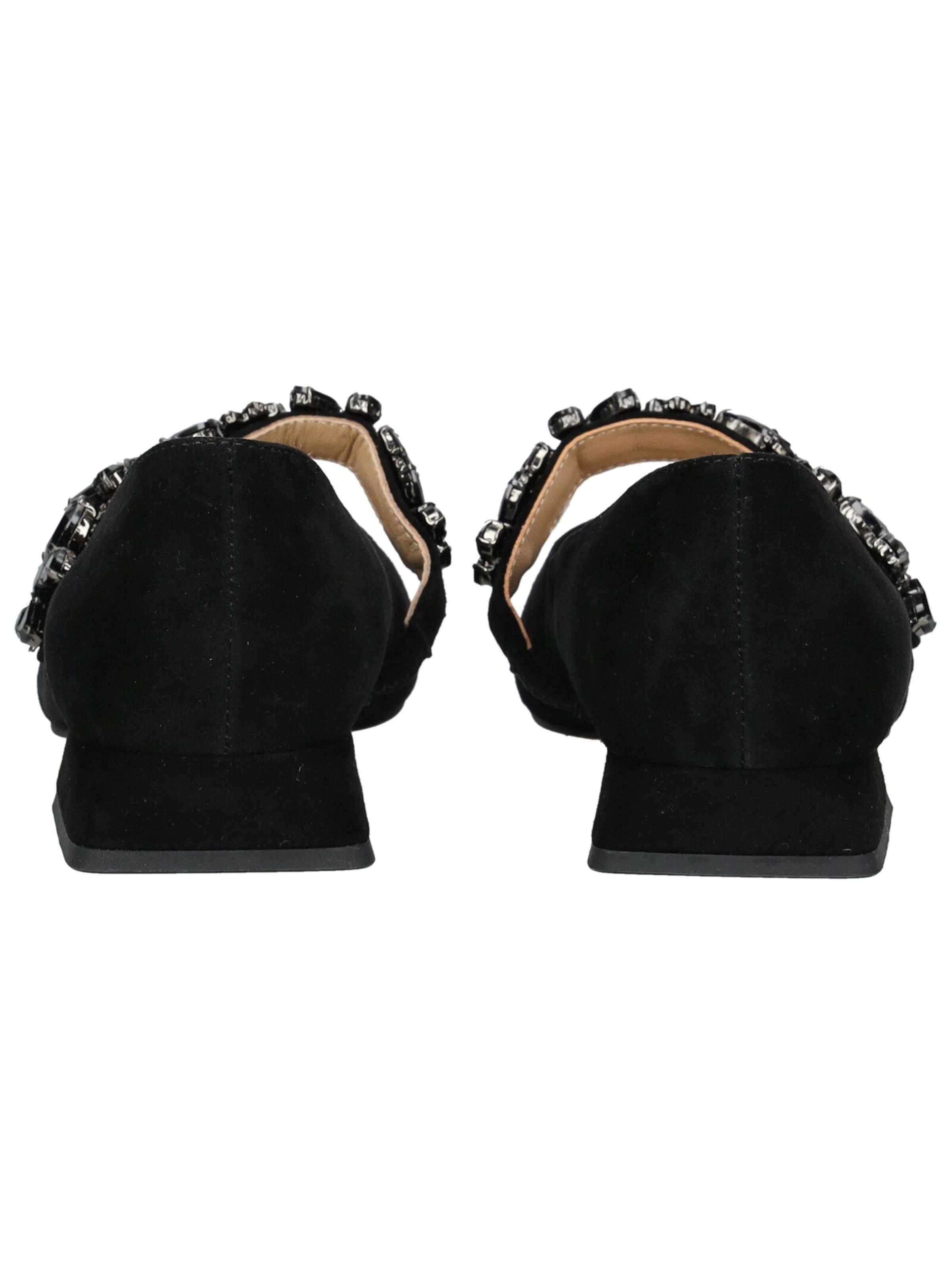 Alma En Pena Ballet Flats with Strap in Black