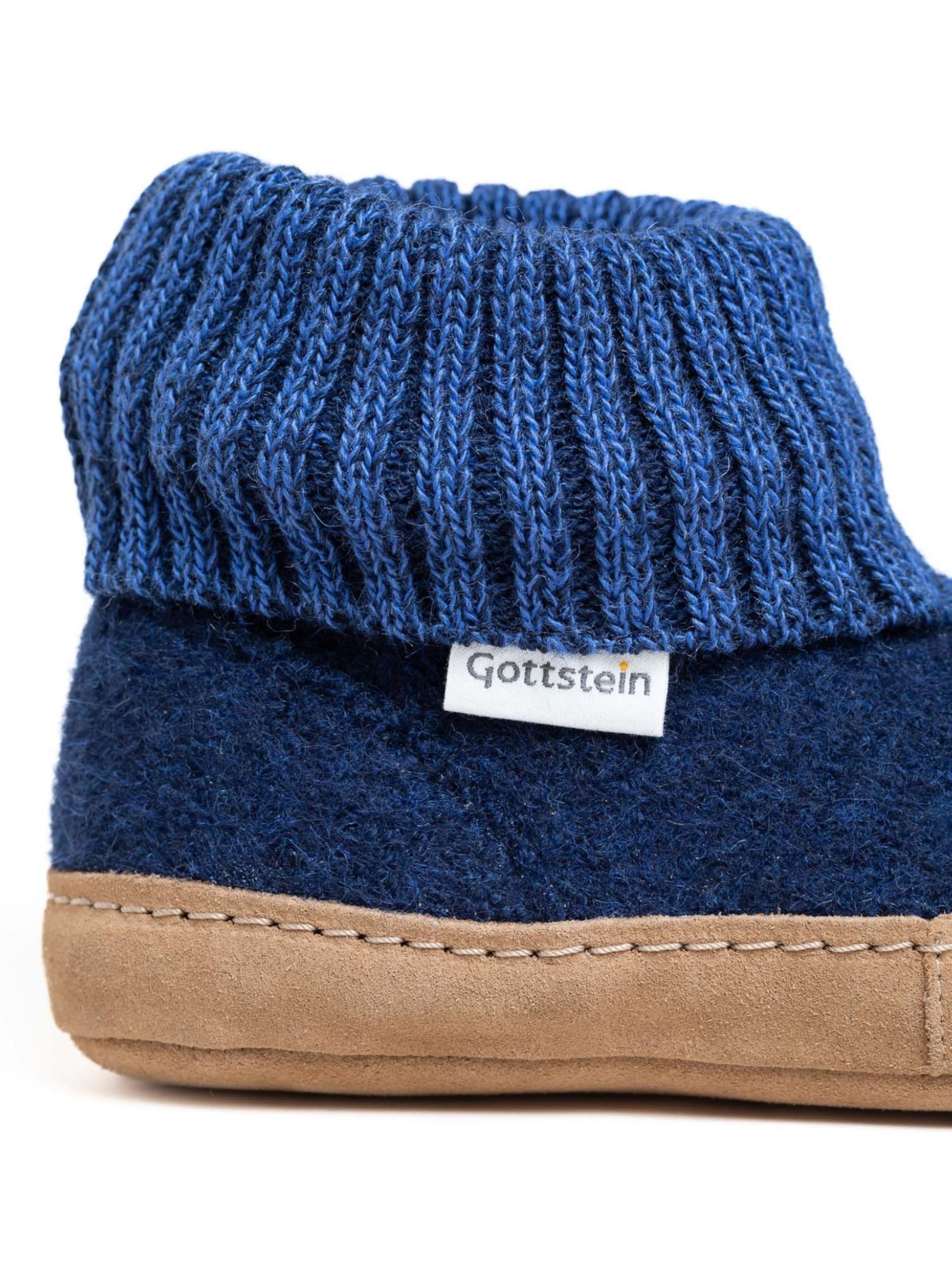 Gottstein Slippers 'Hüttenschuhe Dakota' in Blue