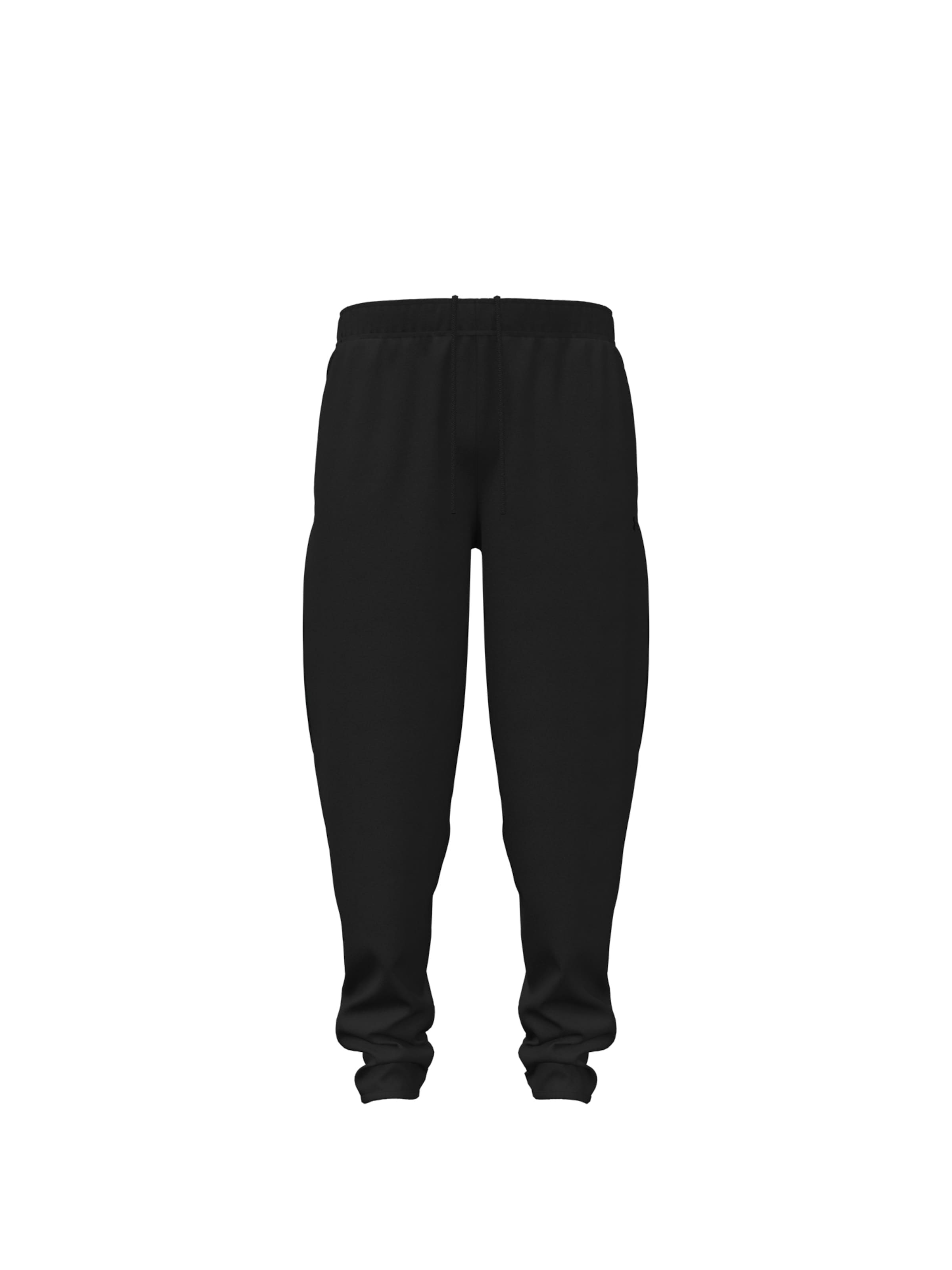 UNDER ARMOUR Tapered Sportbroek 'Unstoppable' in Zwart: voorkant