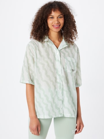 Camicia da donna di Reebok in verde: frontale