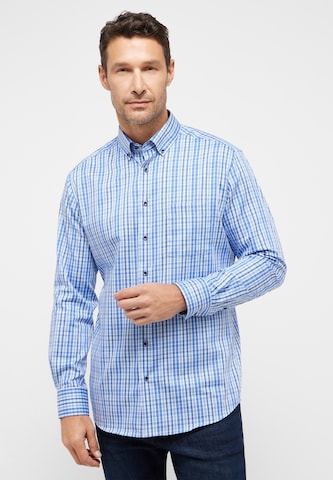 ETERNA Regular fit Button Up Shirt in Blue: front