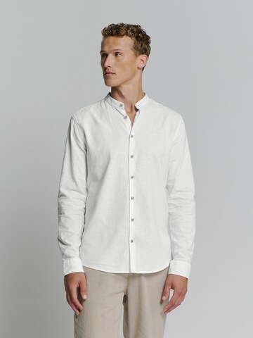No Excess Regular fit Overhemd in Wit: voorkant