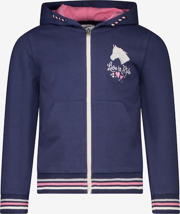 SALT AND PEPPER Zip-Up Hoodie 'Dream Horse' in Blue: front