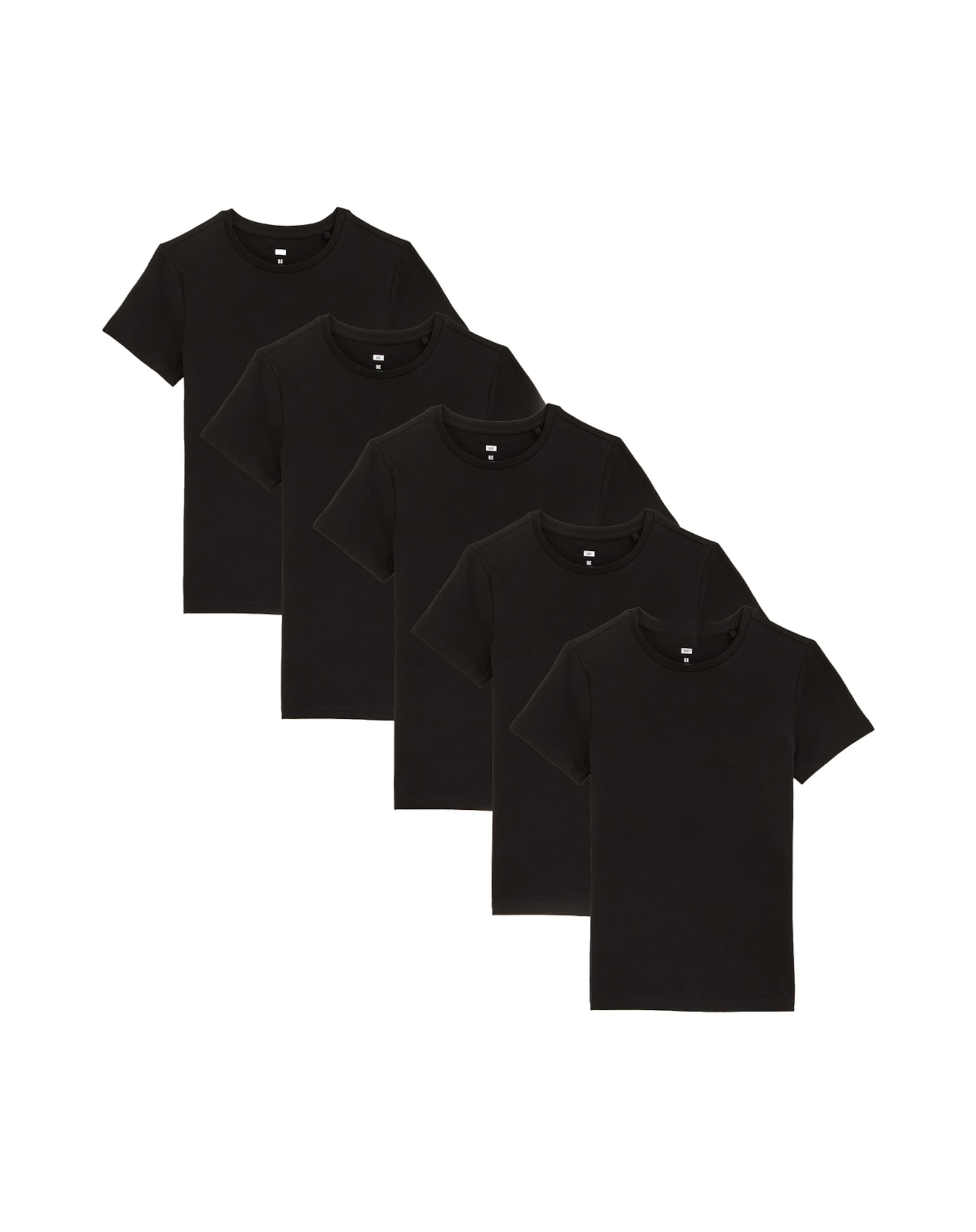 Maglietta di WE Fashion in nero: frontale