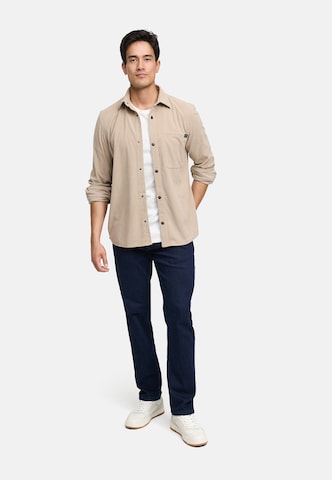 Coupe regular Chemise 'INNemoto' INDICODE JEANS en beige