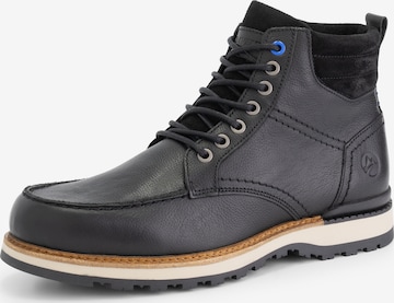 Travelin Schnürboots in Schwarz: Vorderseite