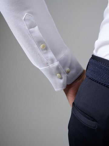 DESOTO Slim fit Button Up Shirt in White