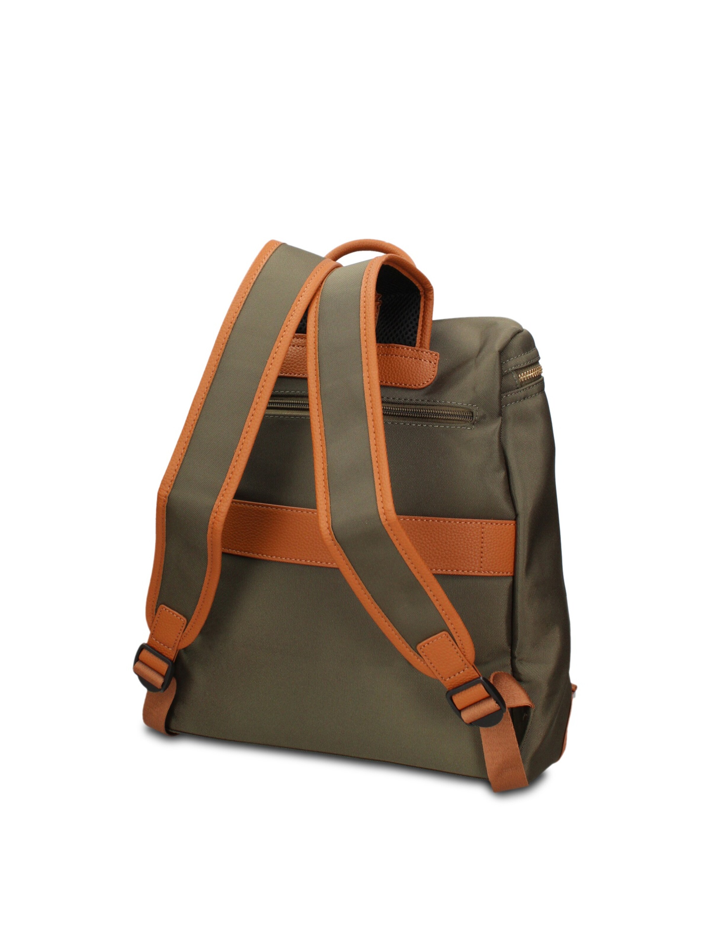Zaino 'Zaino Vegan Leather Gianmarco Venturi - e con Zip' di GianMarco Venturi in verde