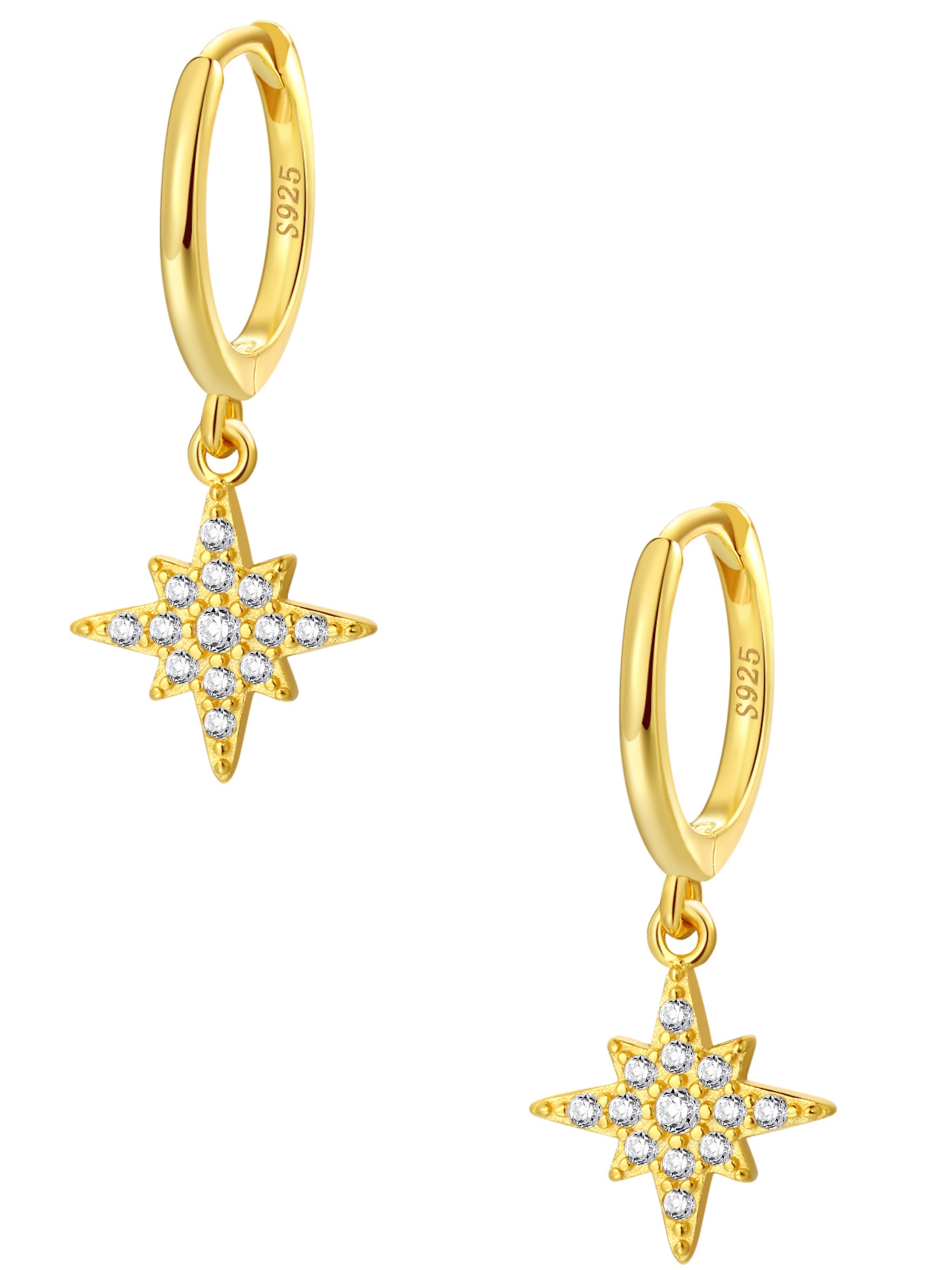 Hey Happiness Ohrringe 'Nordstern'‌‌‌‌‌ in Gold