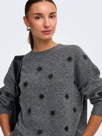 JDY Sweater 'JDYMELEA' in Grey