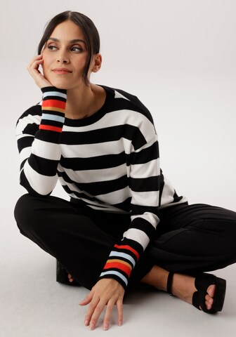 Aniston SELECTED Pullover in Schwarz