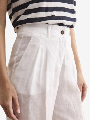 Wide Leg Pantalon Il Lanificio en blanc