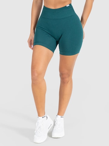 Skinny Pantalon de sport 'Amaze Pro' Smilodox en vert : devant