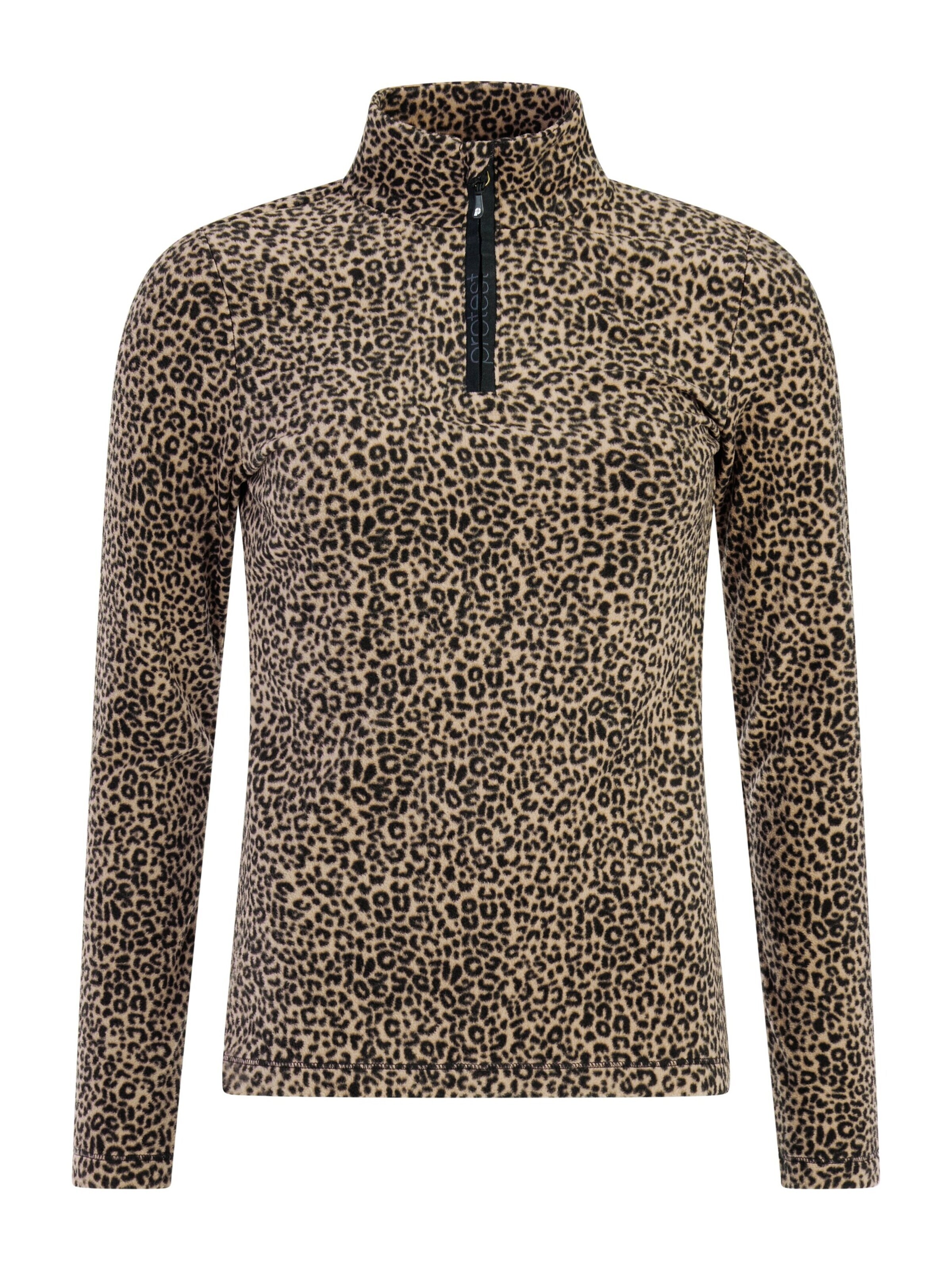 PROTEST Sports sweatshirt 'PRTRefuzzy' in Black: front