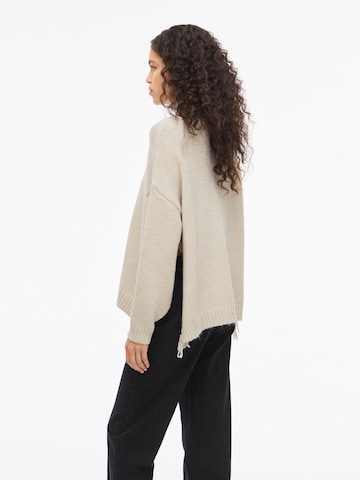 VILA Sweater 'VIBITA' in Beige