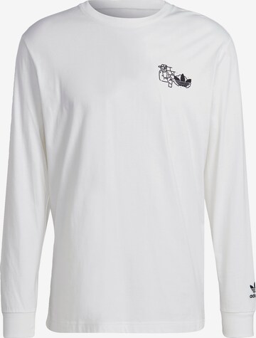 T-Shirt 'Hack The Elite Graphic ' ADIDAS ORIGINALS en blanc : devant