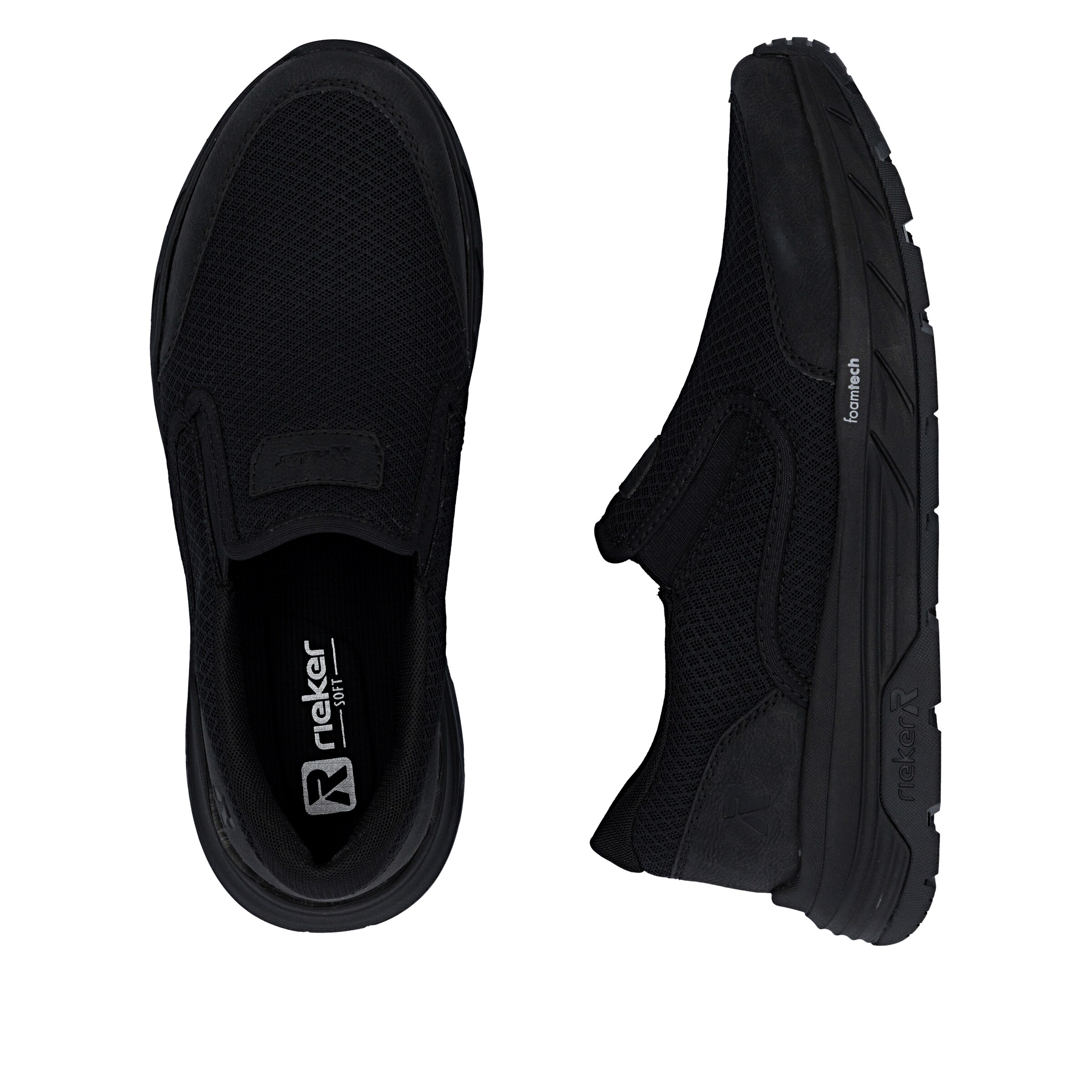 Rieker Slip On in Schwarz