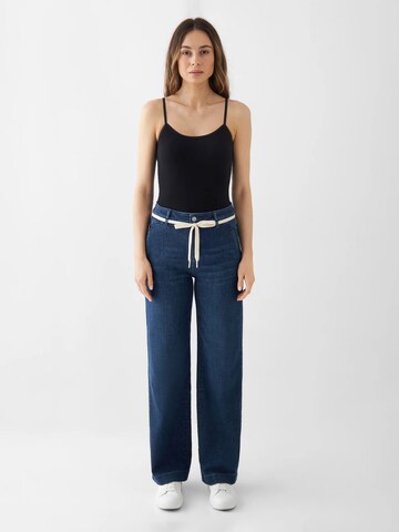 Dawn Regular Jeans 'Dew Flared French Pocket' in Blue