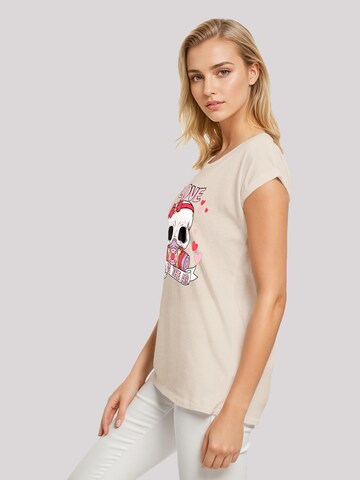 T-shirt 'Anti Valentinstag LOVE is in the air' F4NT4STIC en beige