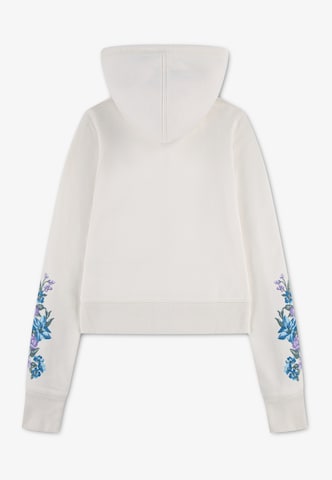 Abercrombie & Fitch Суичъри с качулка в бяло