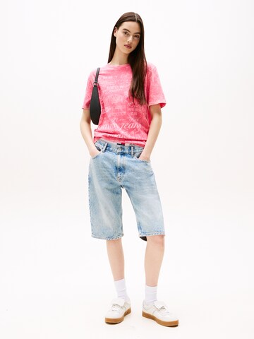 Tommy Jeans Футболка в Ярко-розовый