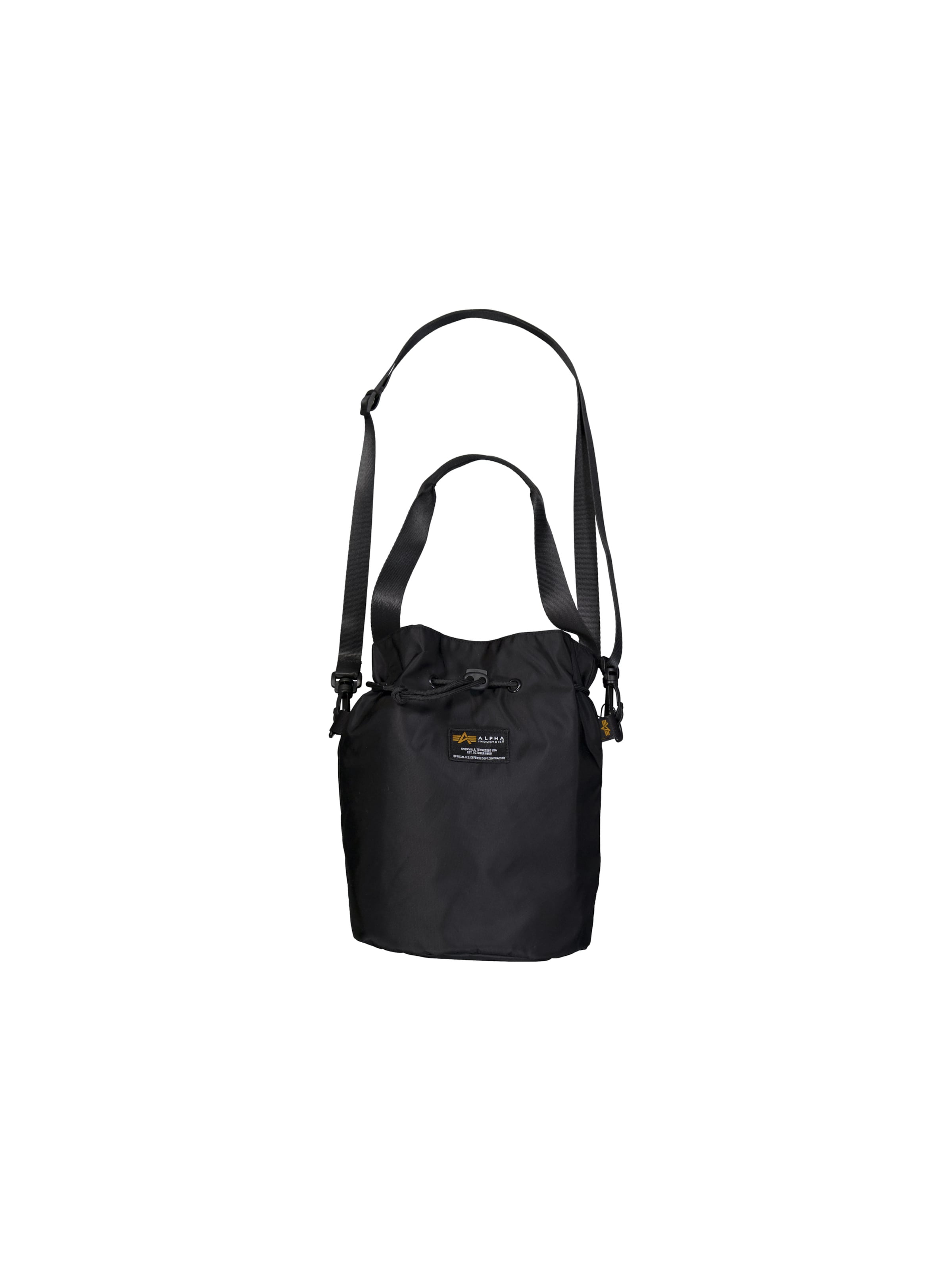 ALPHA INDUSTRIES Buideltas in Zwart: voorkant